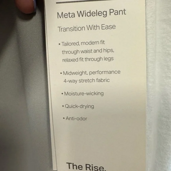 Women's Wide-Leg Pants in Light Gray M Short - Picture 5 of 6